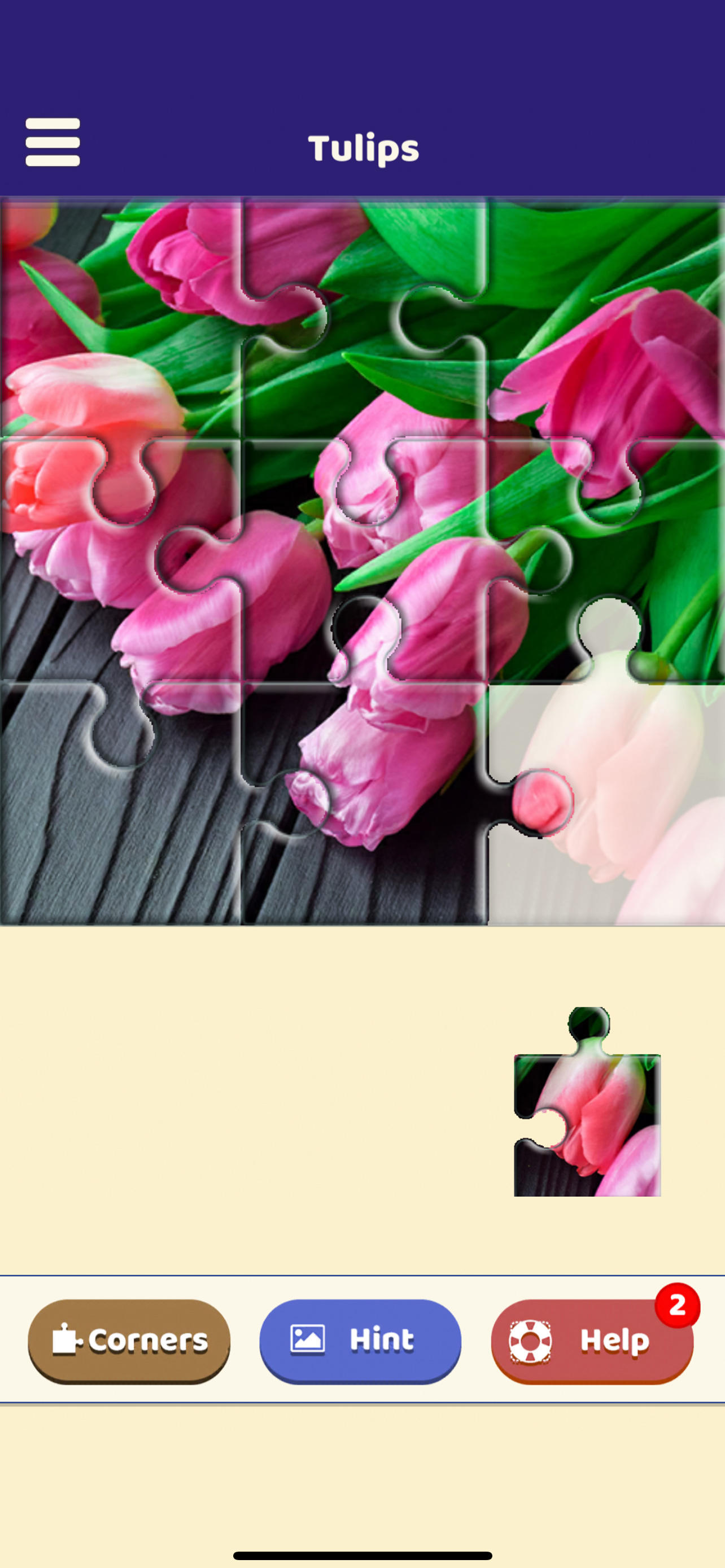 Tulip Love Puzzle Game Screenshot