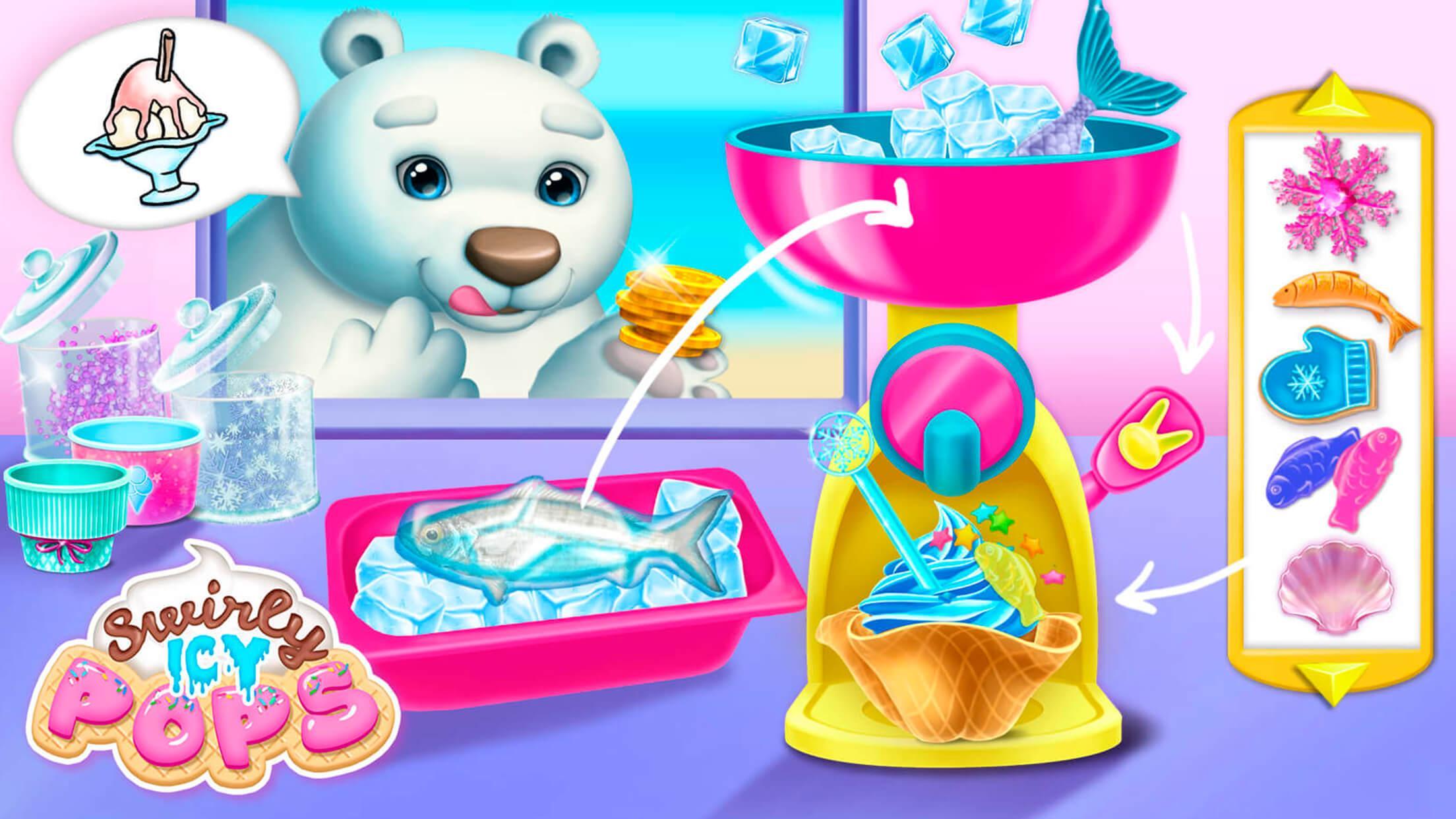 Swirly Icy Pops Game Screenshot