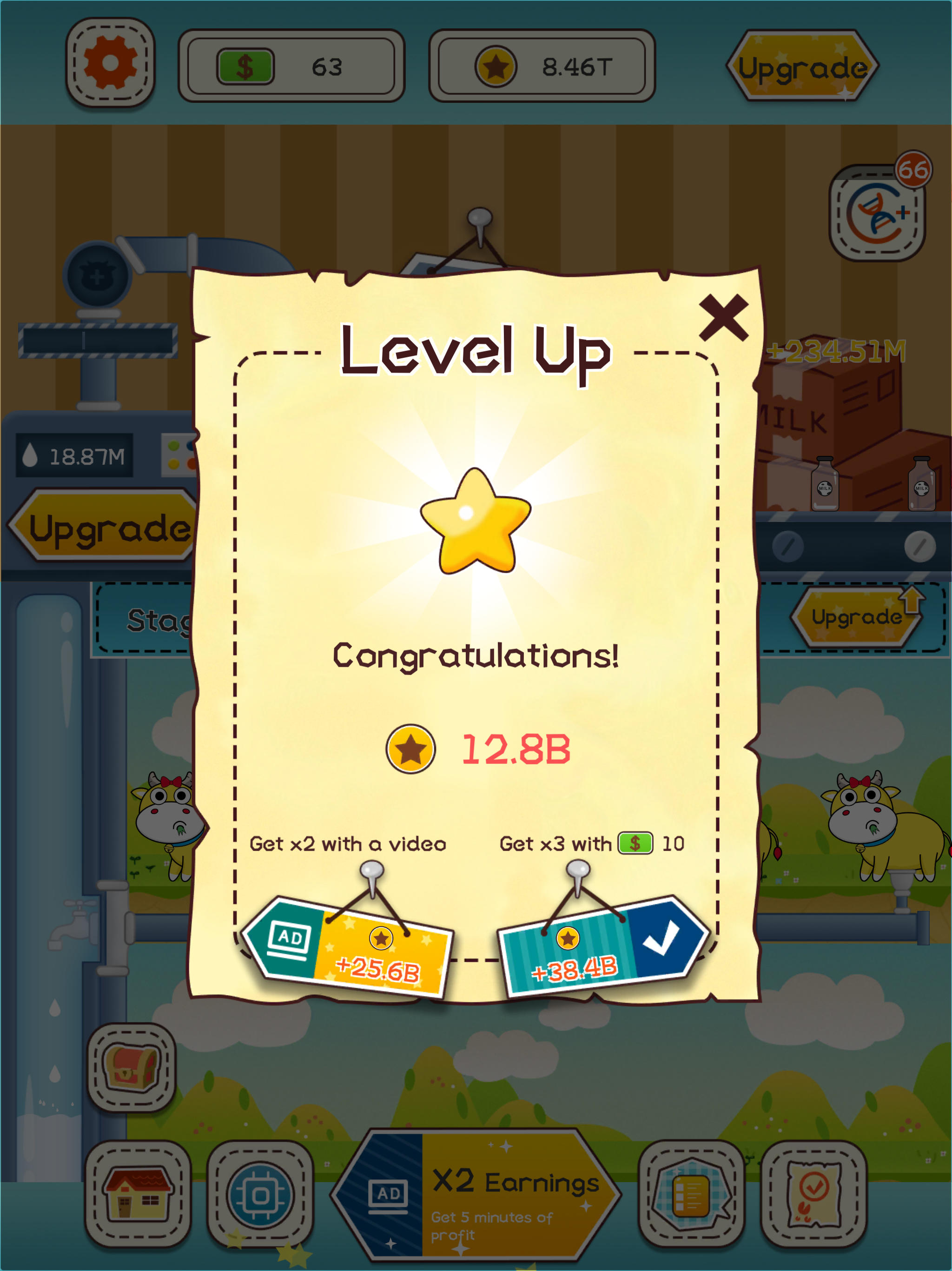 Screenshot of Idle Cow Tycoon