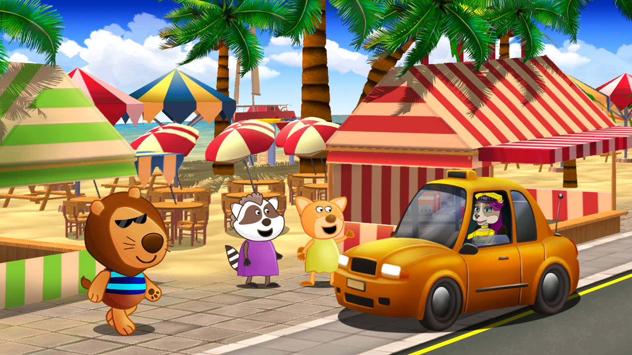 Kids racing. Puppy patrol Game Screenshot