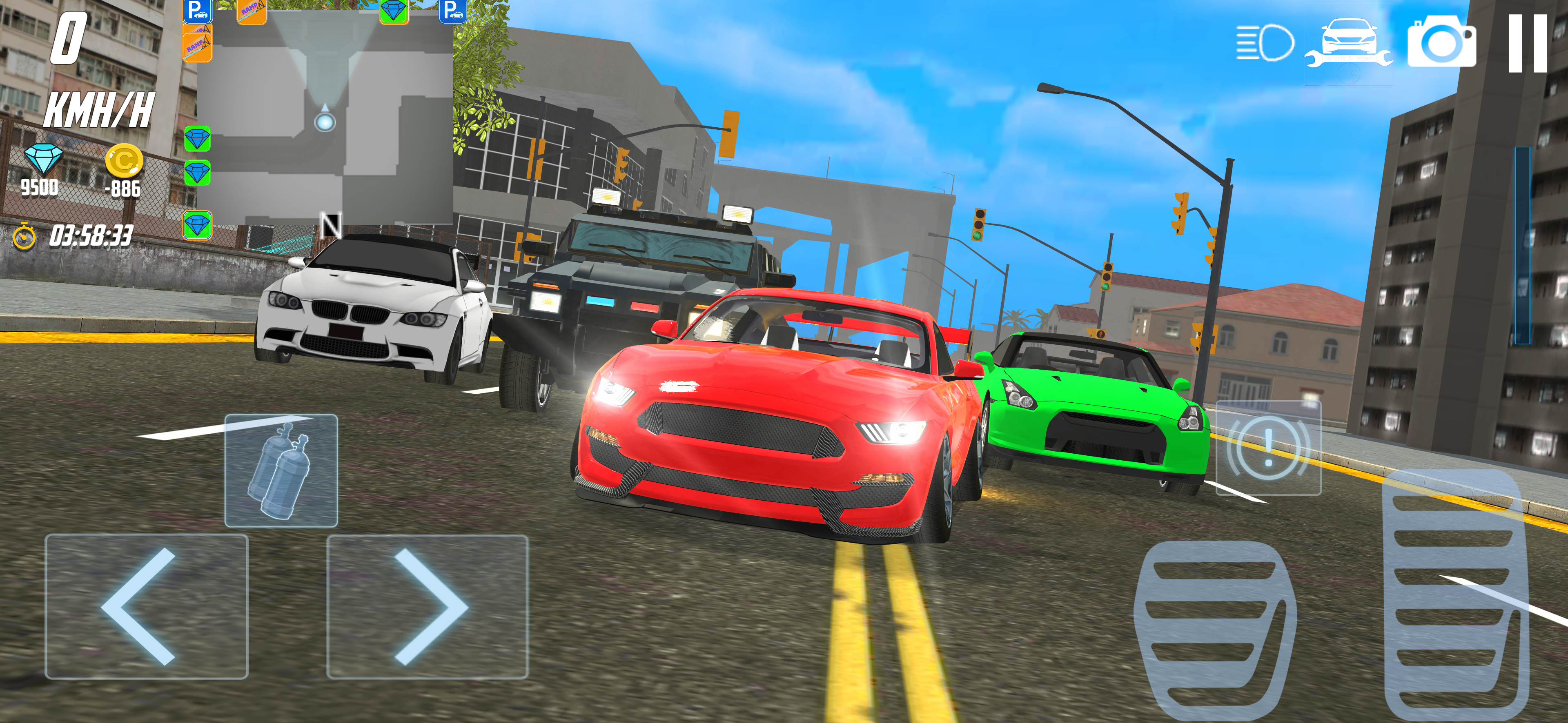 자동차 표류 운전 게임 게임 스크린 샷