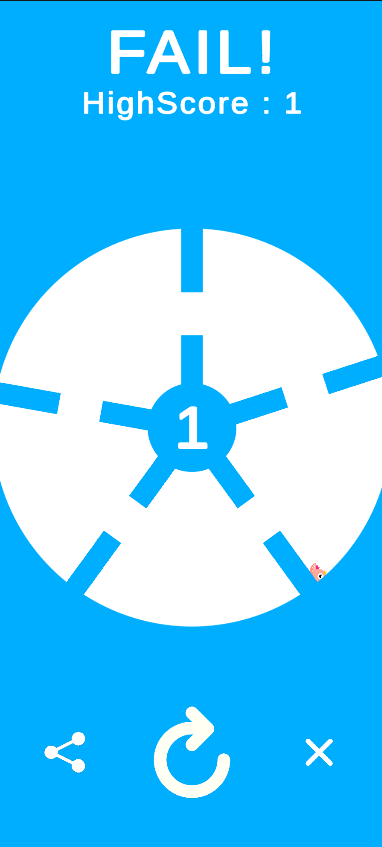 Bird Flap Around Game Screenshot