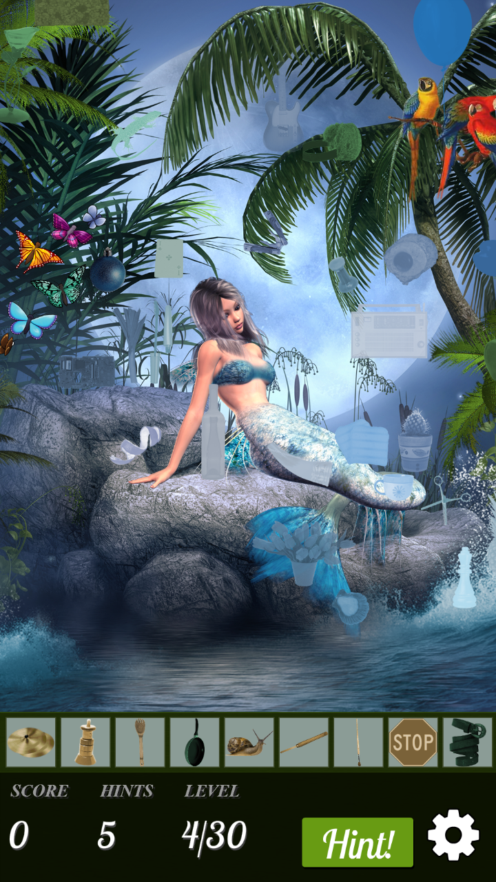 Screenshot of Hidden Object - Mermaid Cove