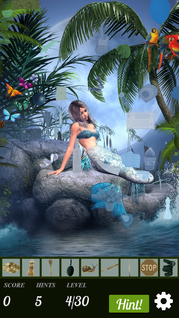 Captura de Tela do Jogo Hidden Object - Mermaid Cove