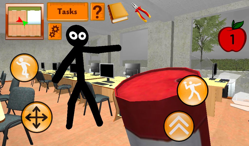 Stickman Teacher. Neighbor School Escape 3D screenshot game