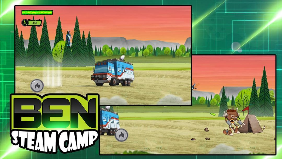 Ben Alien Kid Hero Steam Camp screenshot game