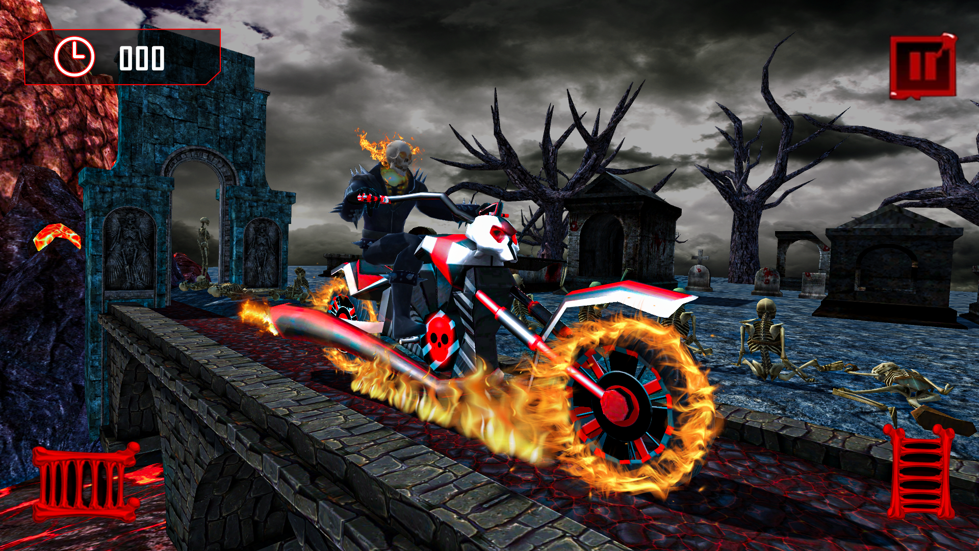 Real Ghost Bike Rider Games 3D Game Screenshot
