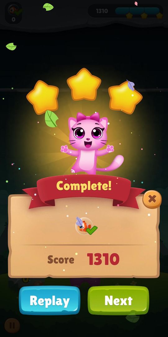 Screenshot of Bubble Shooter Cat - Free Pink Cat Game 2019