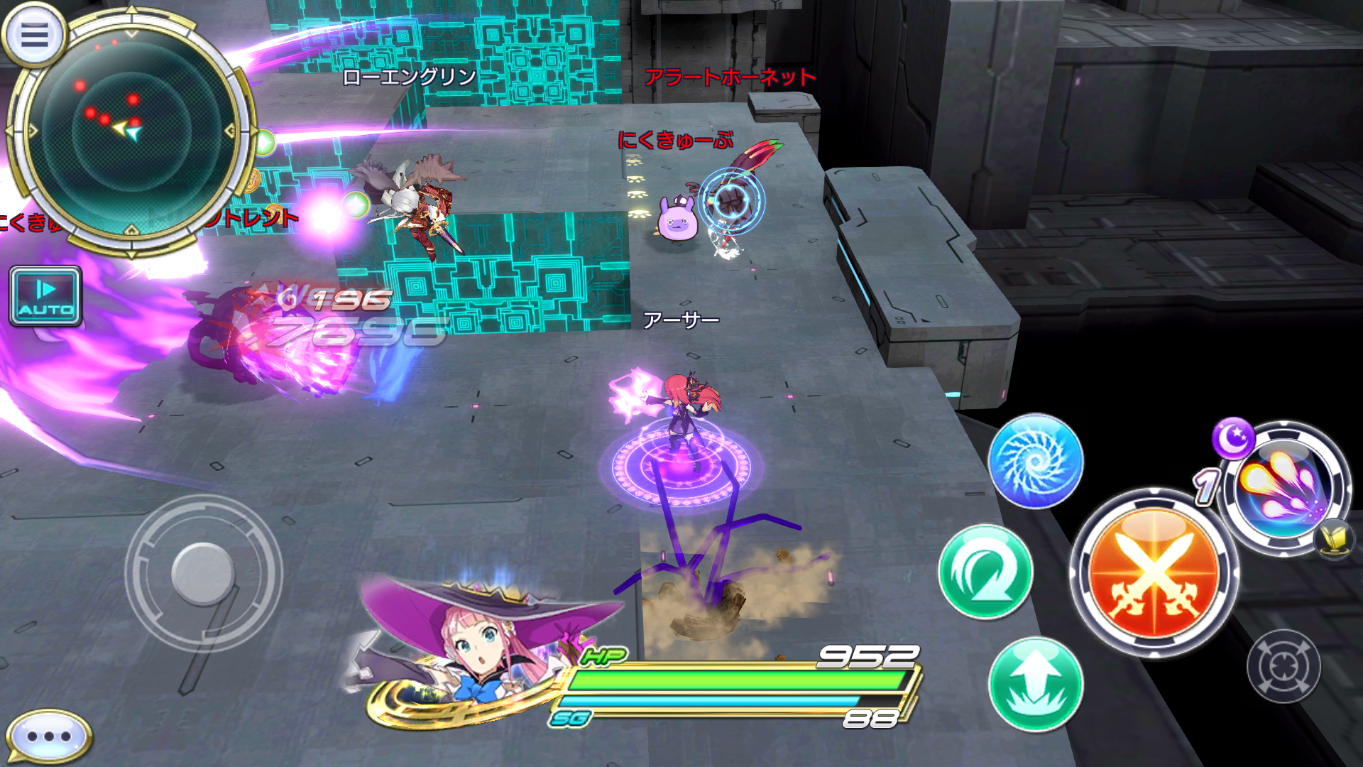 交響性ミリオンアーサー ゲームのスクリーンショット