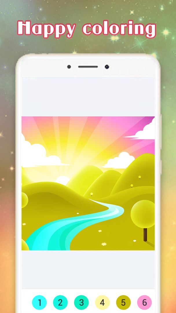 Screenshot of Happy Paint Color - Free Art Design by Numbers