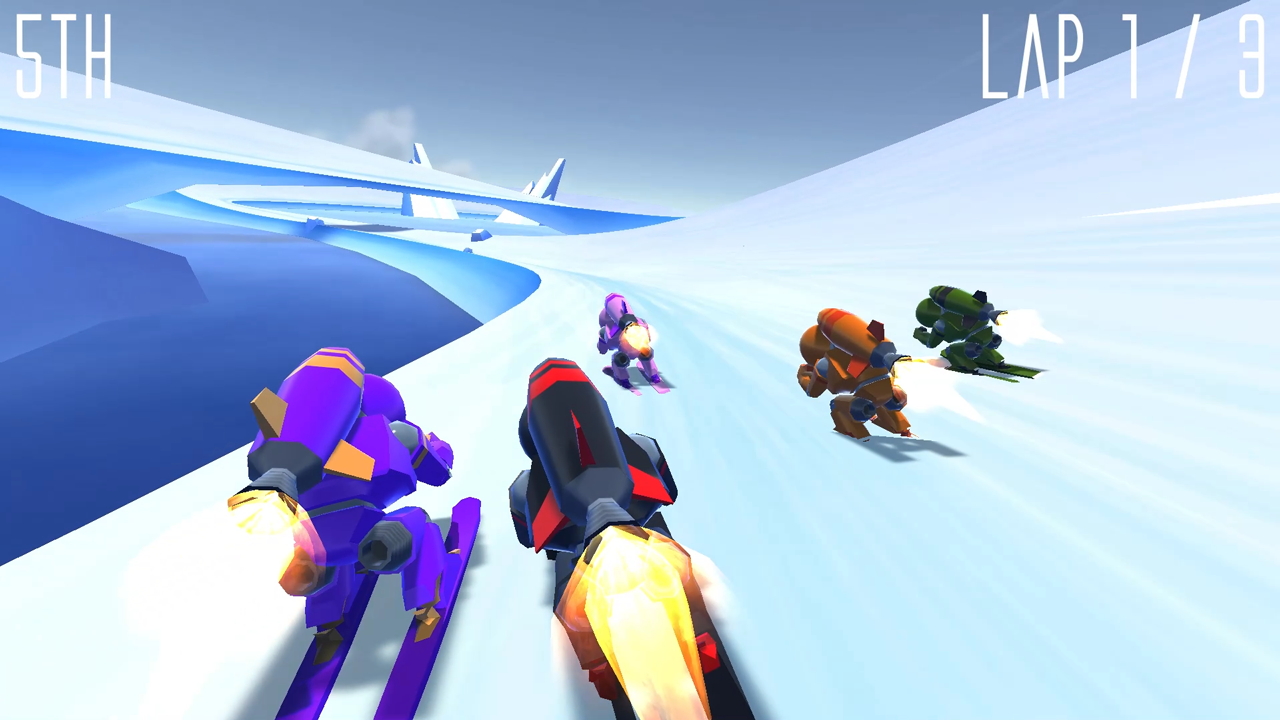 Rocket Ski Racing Game Screenshot