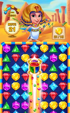 classic diamond puzzle pharaoh Game Screenshot