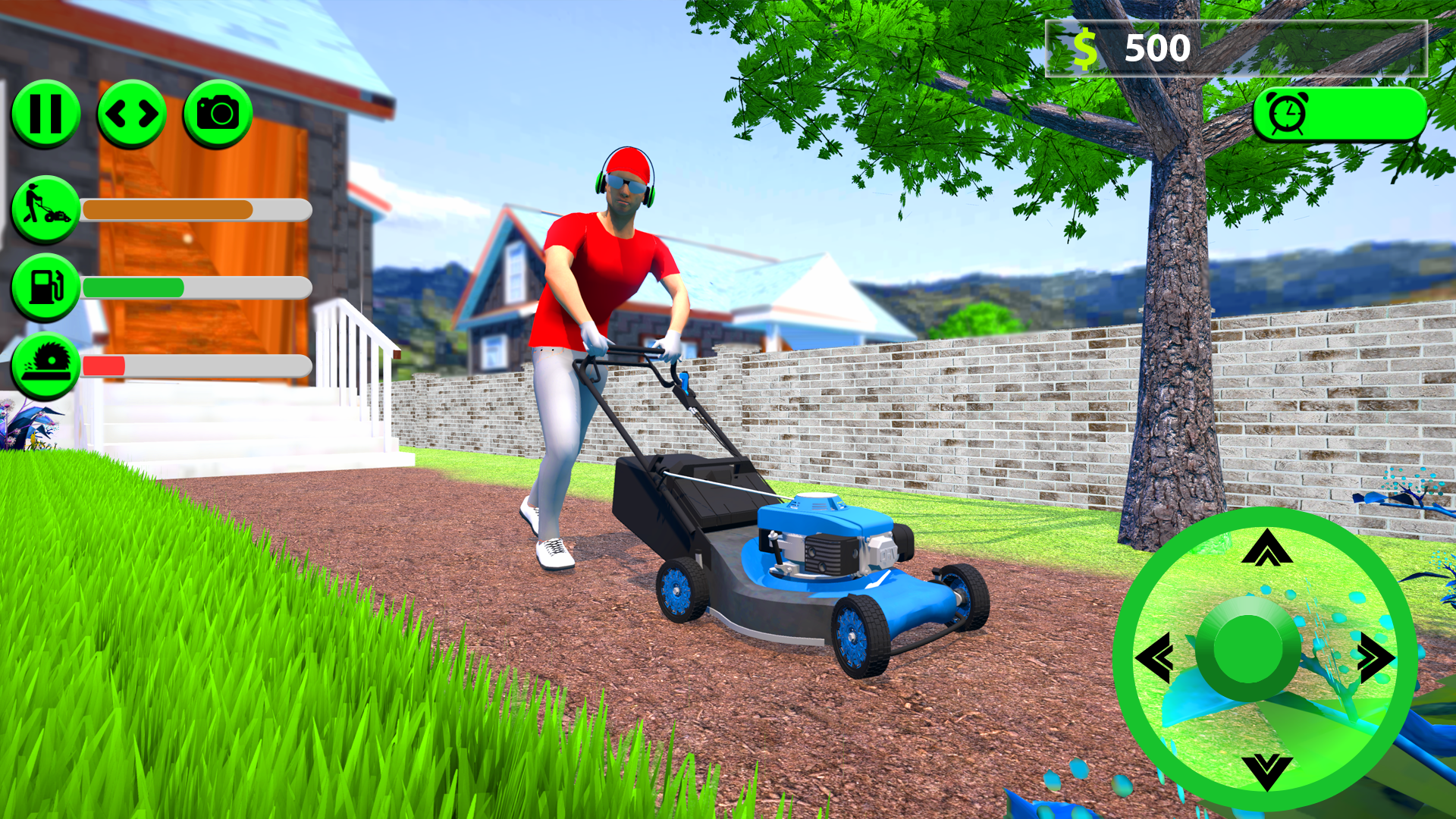 Screenshot 1 of Lawn mowing simulation game 1.3