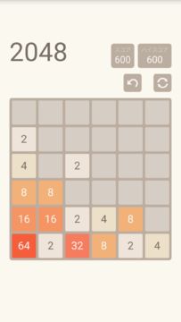 2048 ゲームのスクリーンショット