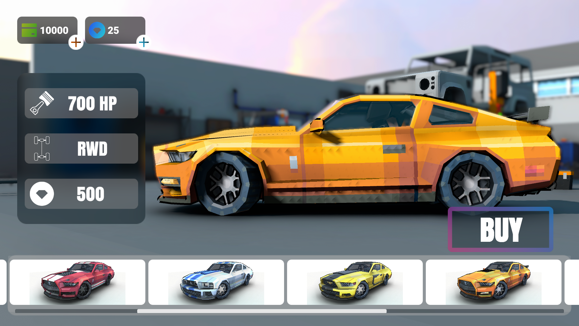 DriveX LP Muscle Driving Game Screenshot