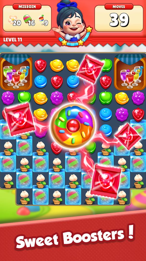 Screenshot of Sugar Hunter®: Match 3 Puzzle