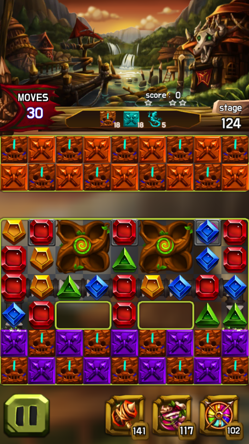 Screenshot of Jewel Amazon : Match 3 Puzzle