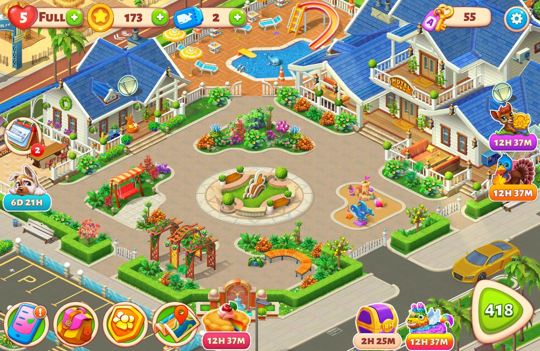 Resort Hotel: Bay Story screenshot game