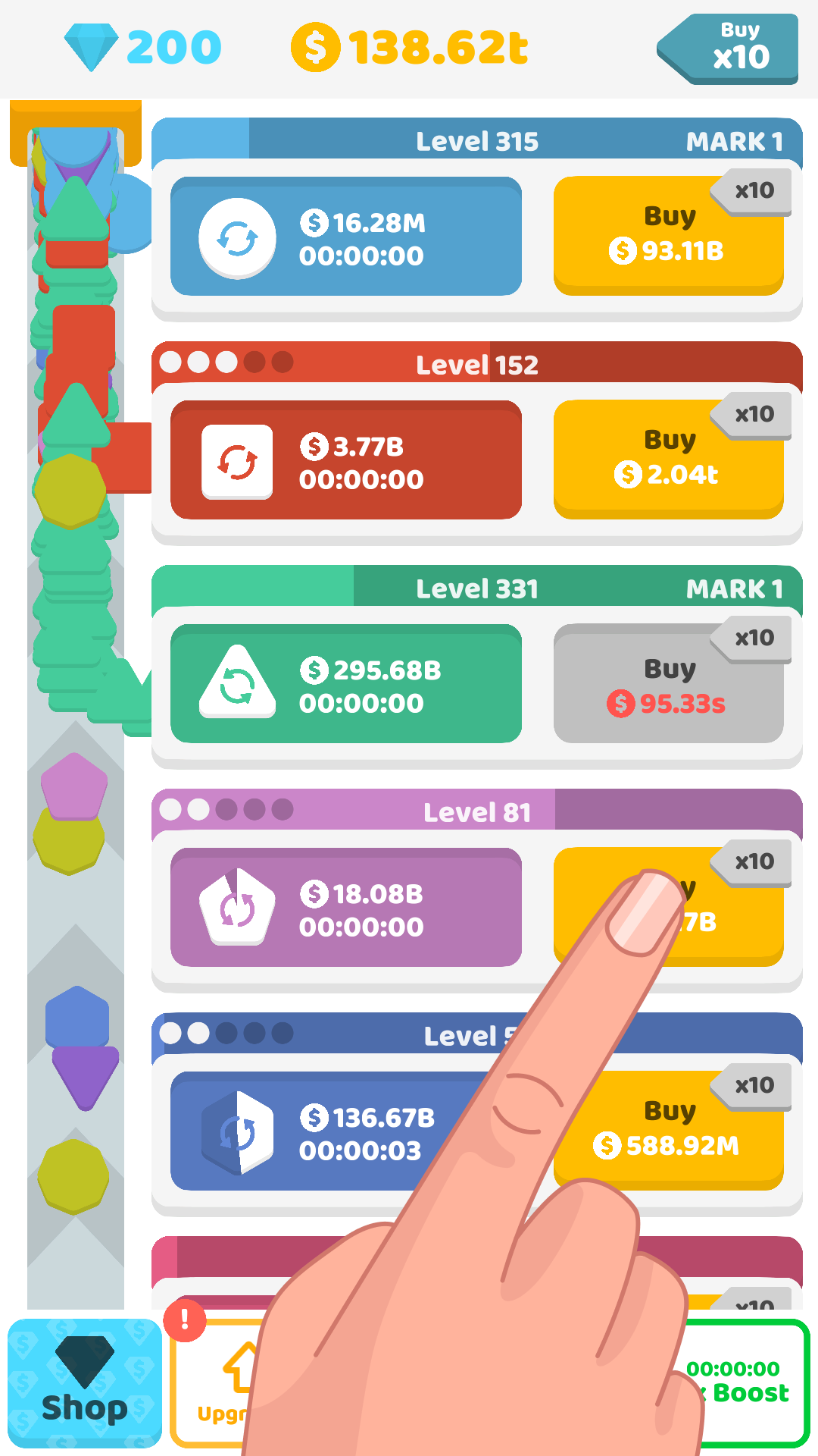 Idle Shapes ภาพหน้าจอเกม