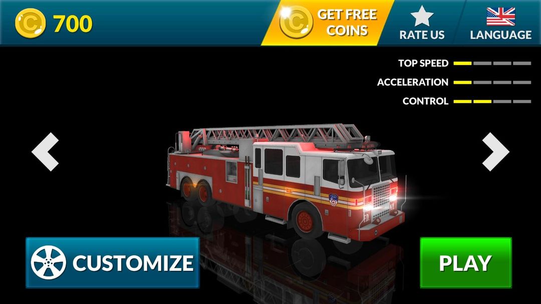Fire Truck Driving Simulator ภาพหน้าจอเกม