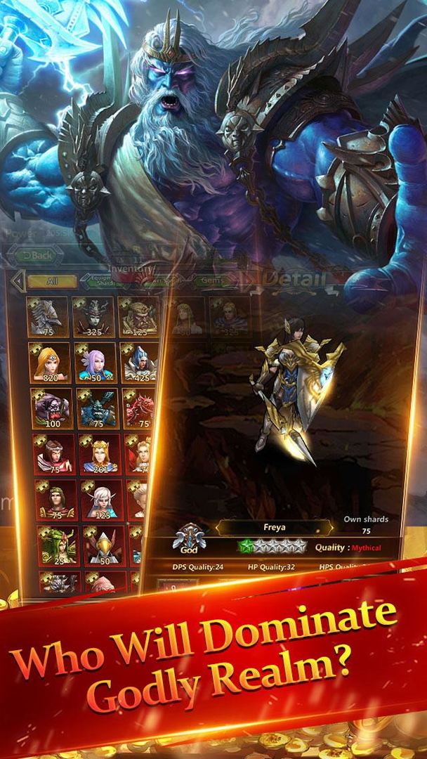 Idle Gods screenshot game