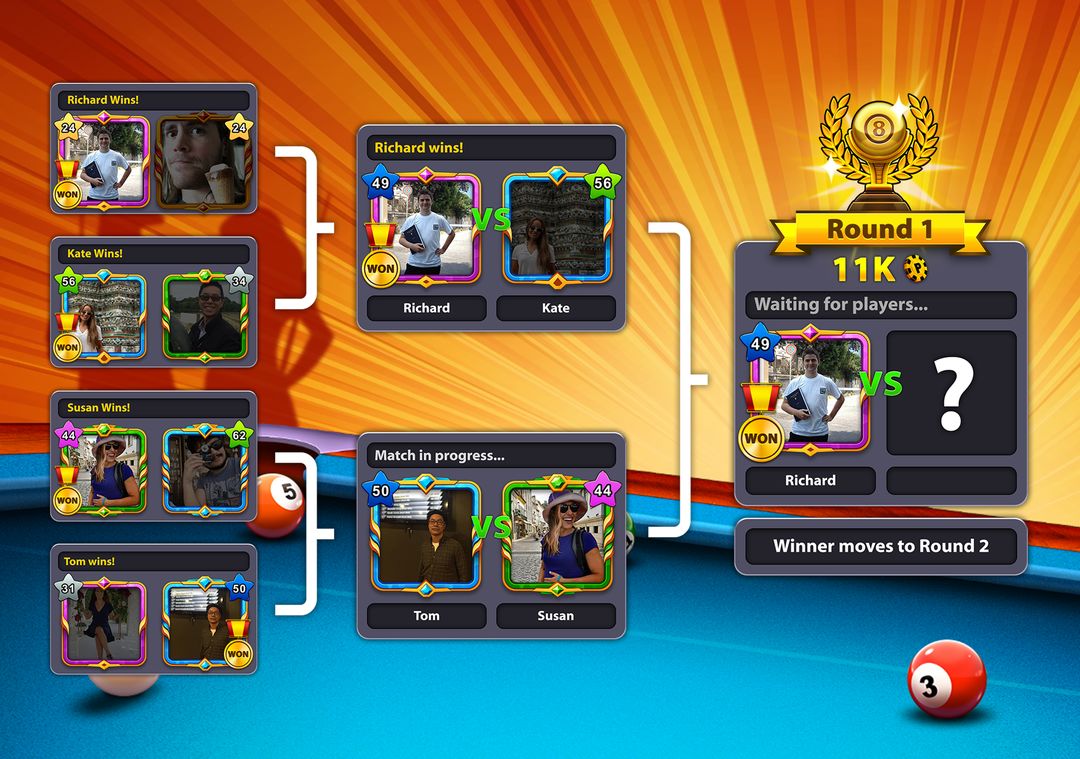 8 Ball Pool ภาพหน้าจอเกม