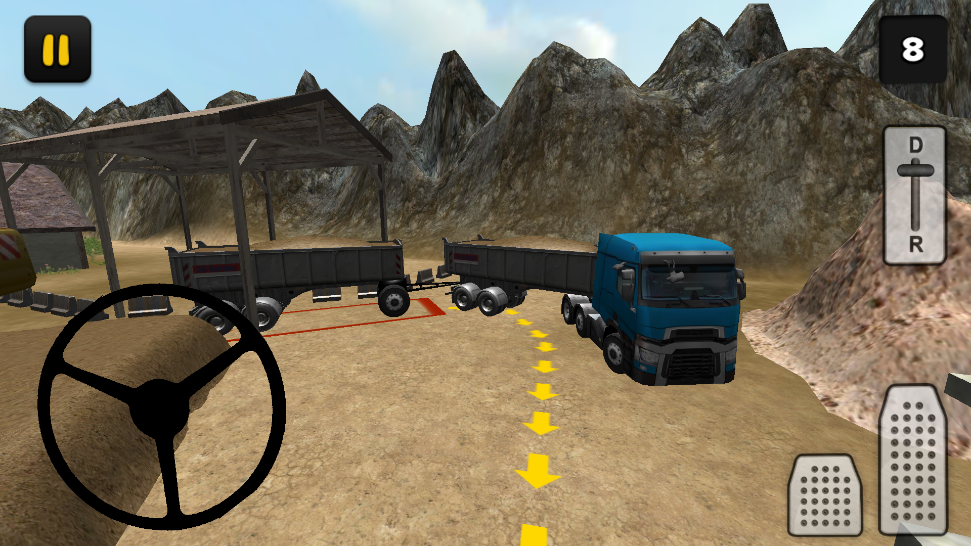 Screenshot 1 of Extremo Caminhão 3D: Areia 
