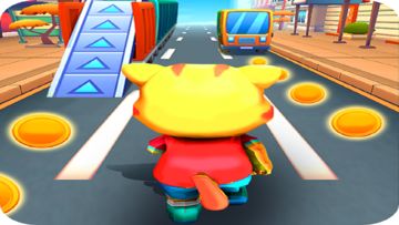Subway Runner - Cat Run Games Game Screenshot