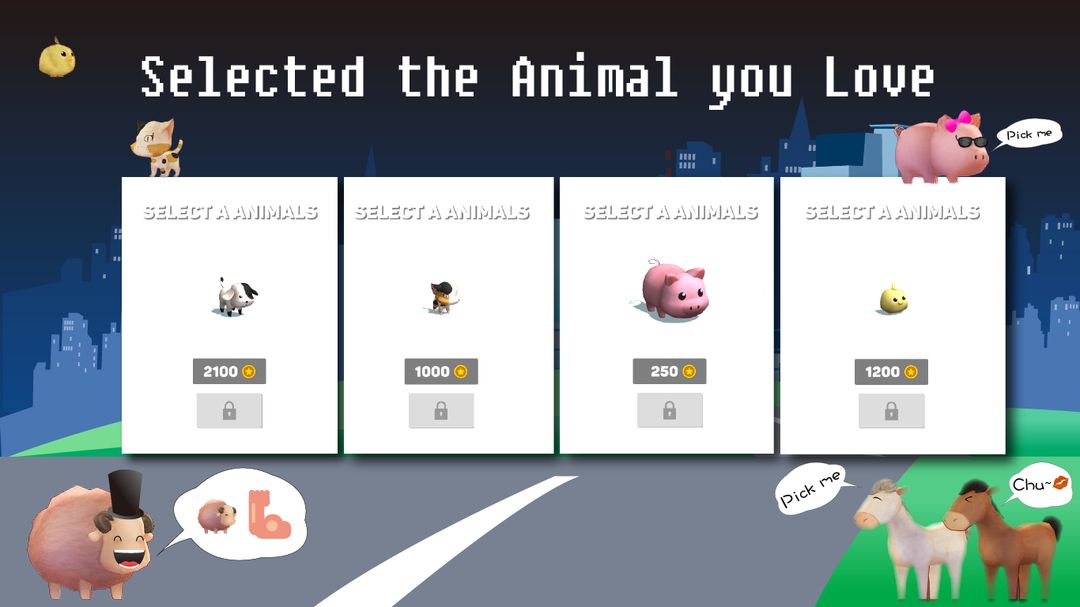 Screenshot of Animal City Crash