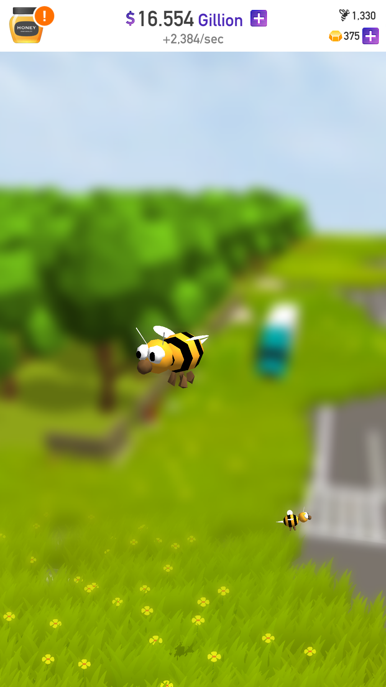 Скриншот игры HoneyBee Planet - Tap Tap Bees