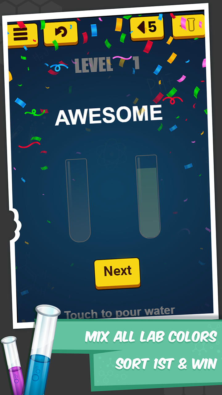 Lab Colors: Sorting Puzzle Game Screenshot