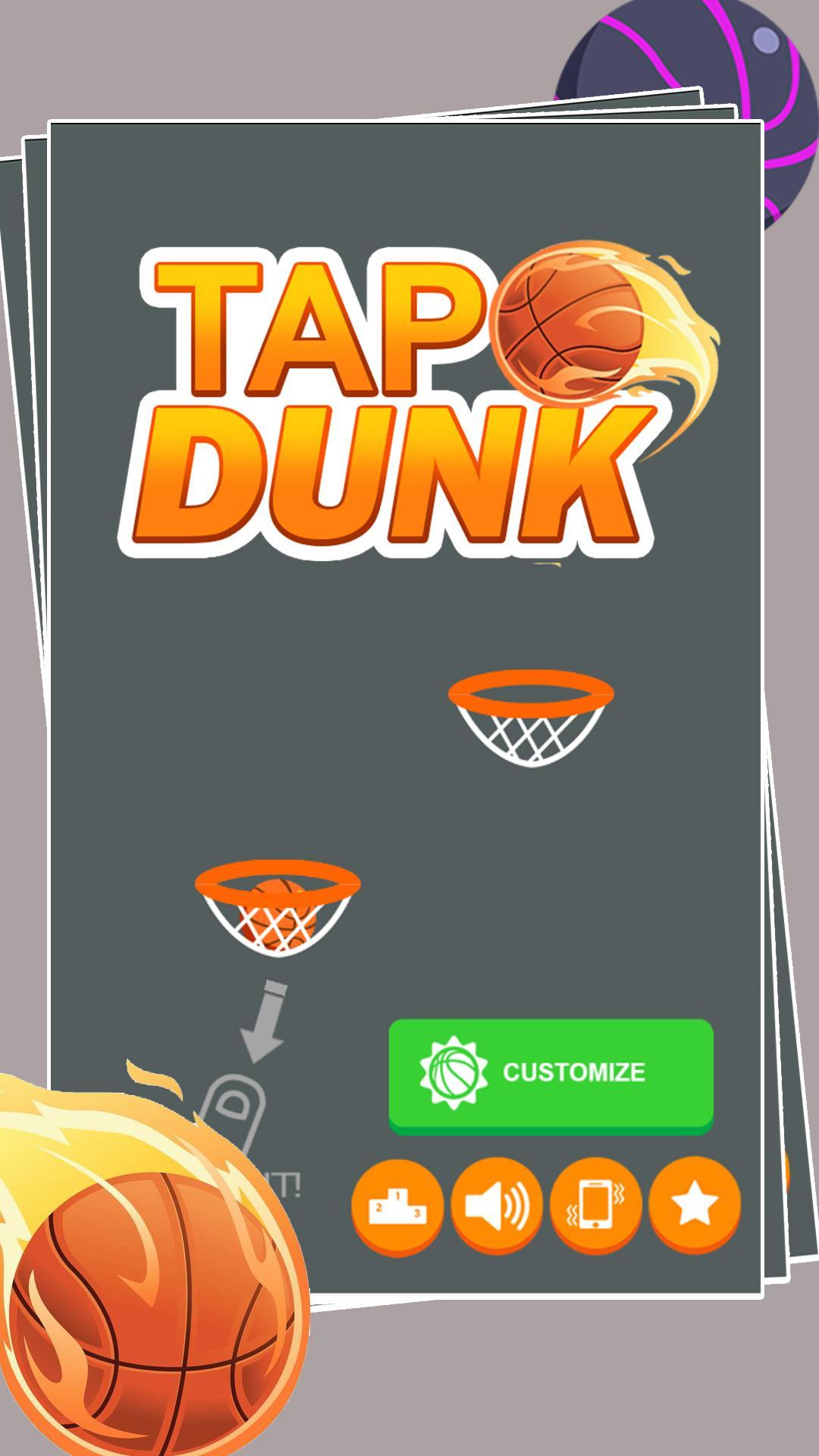 Tap Dunk Forever Game Screenshot