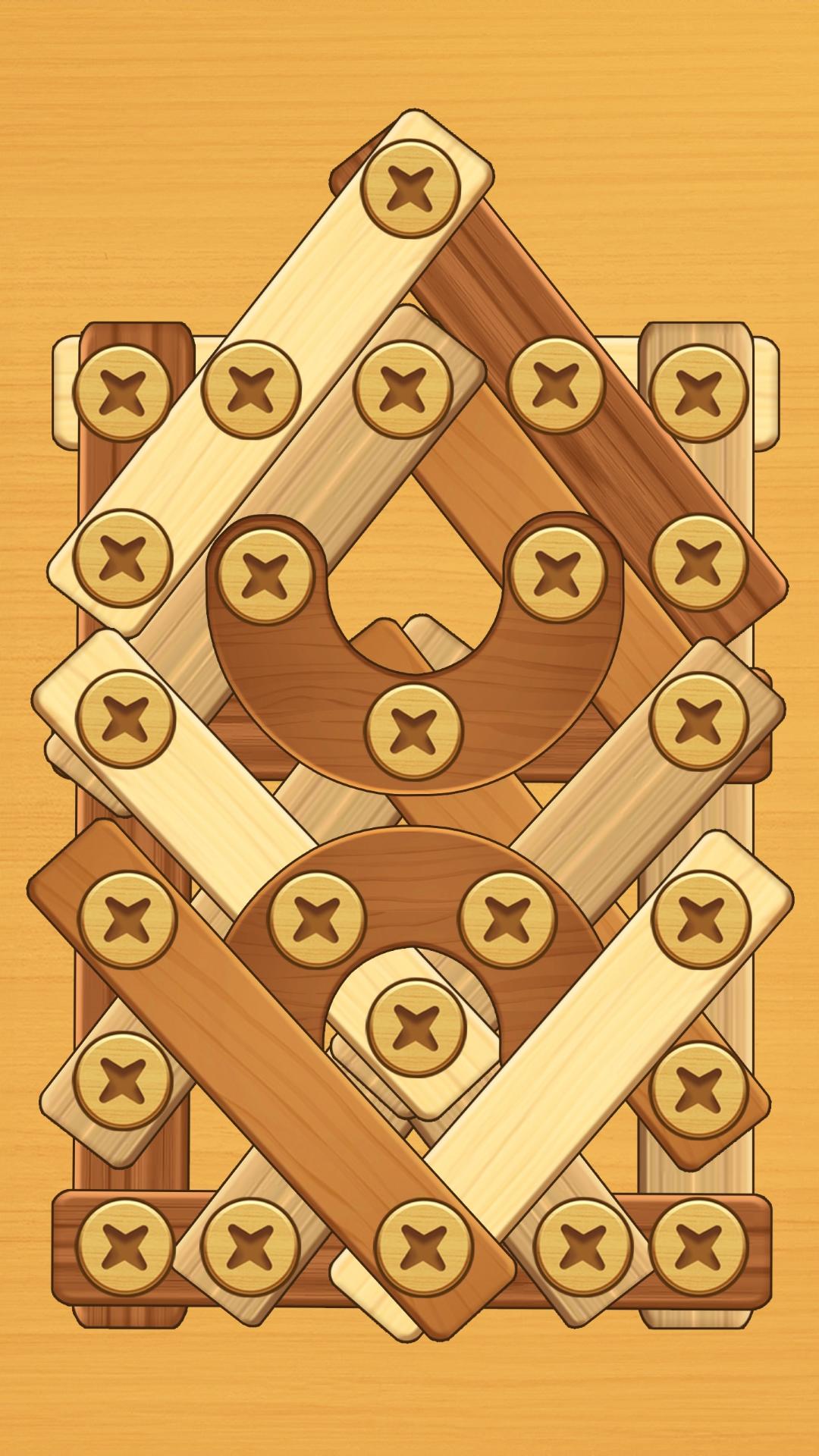 Screw Puzzle: Wood Nut & Bolt遊戲截圖