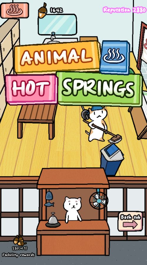 Screenshot of Animal Hot Springs - Relaxing with cute animals