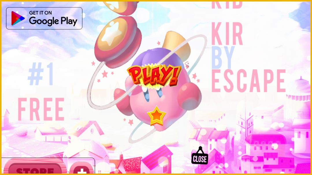Screenshot of Kirby epic journey in the malicious land of stars