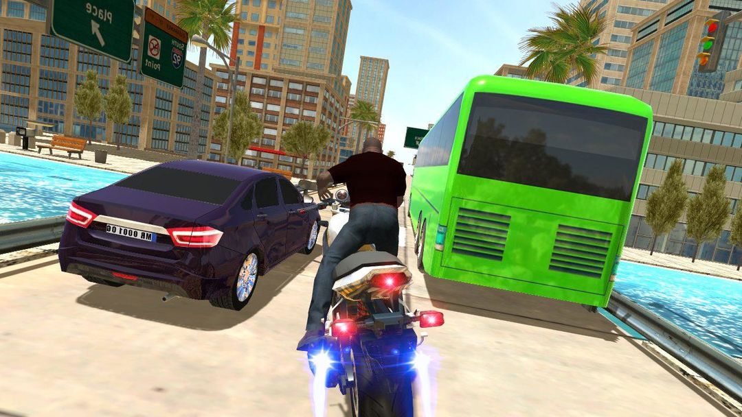 City Traffic Moto Racing ภาพหน้าจอเกม