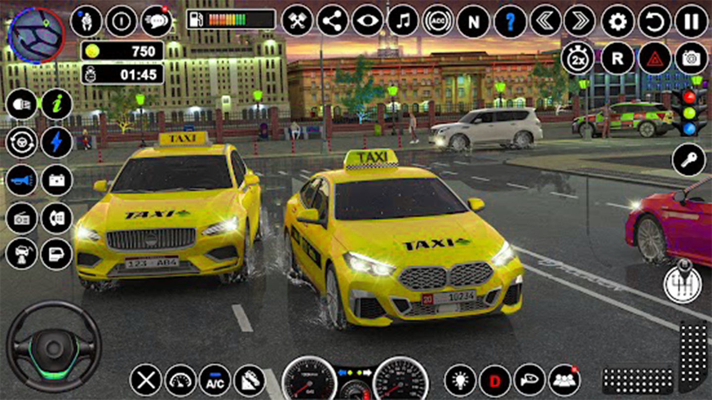 US Prado Car Taxi Driving Sim ภาพหน้าจอเกม