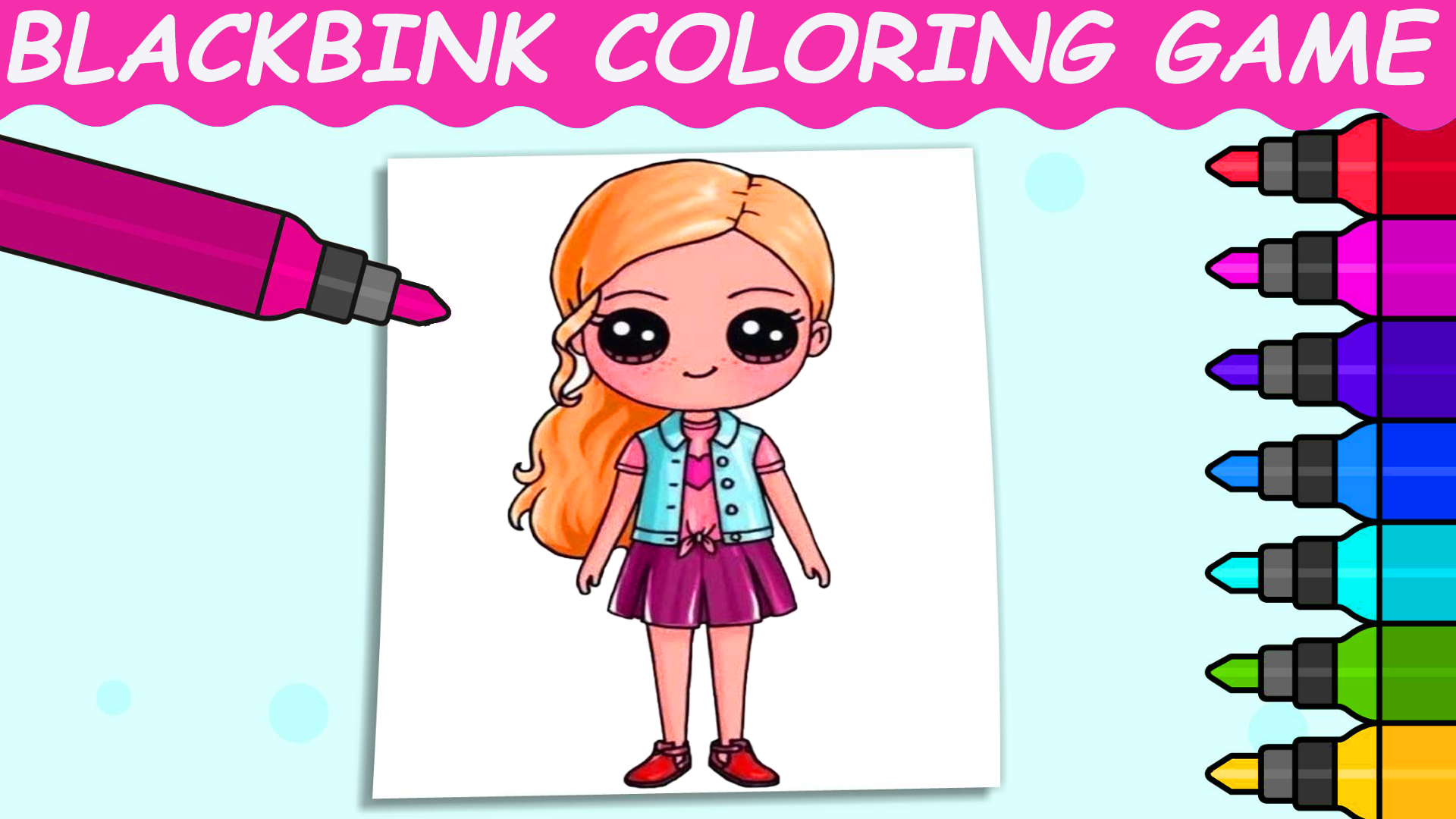 BlackPink Coloring Game Game Screenshot