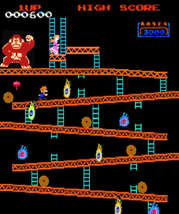 Screenshot of Monkey Kong classic arcade