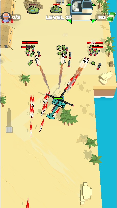 Helicopter Attack Game Screenshot