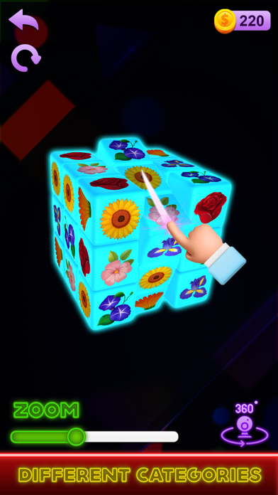 Screenshot of Rubik's Cube Solver 3D