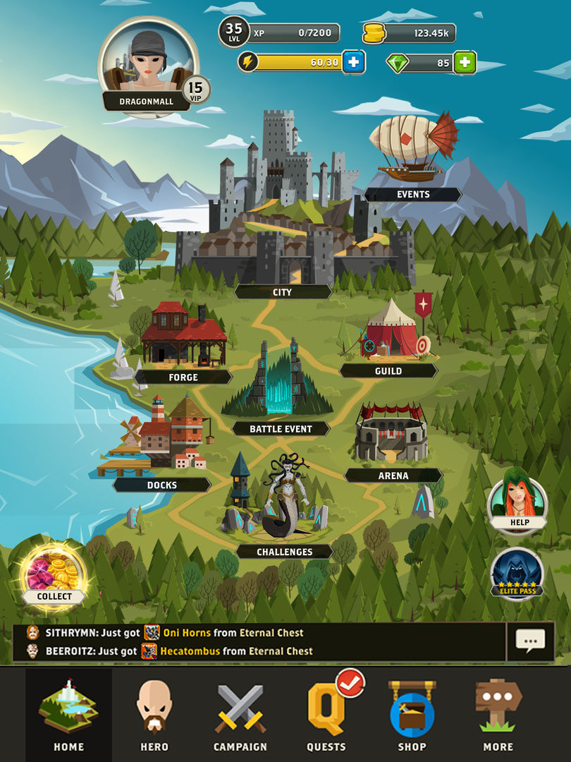 Questland: Turn Based RPG screenshot game