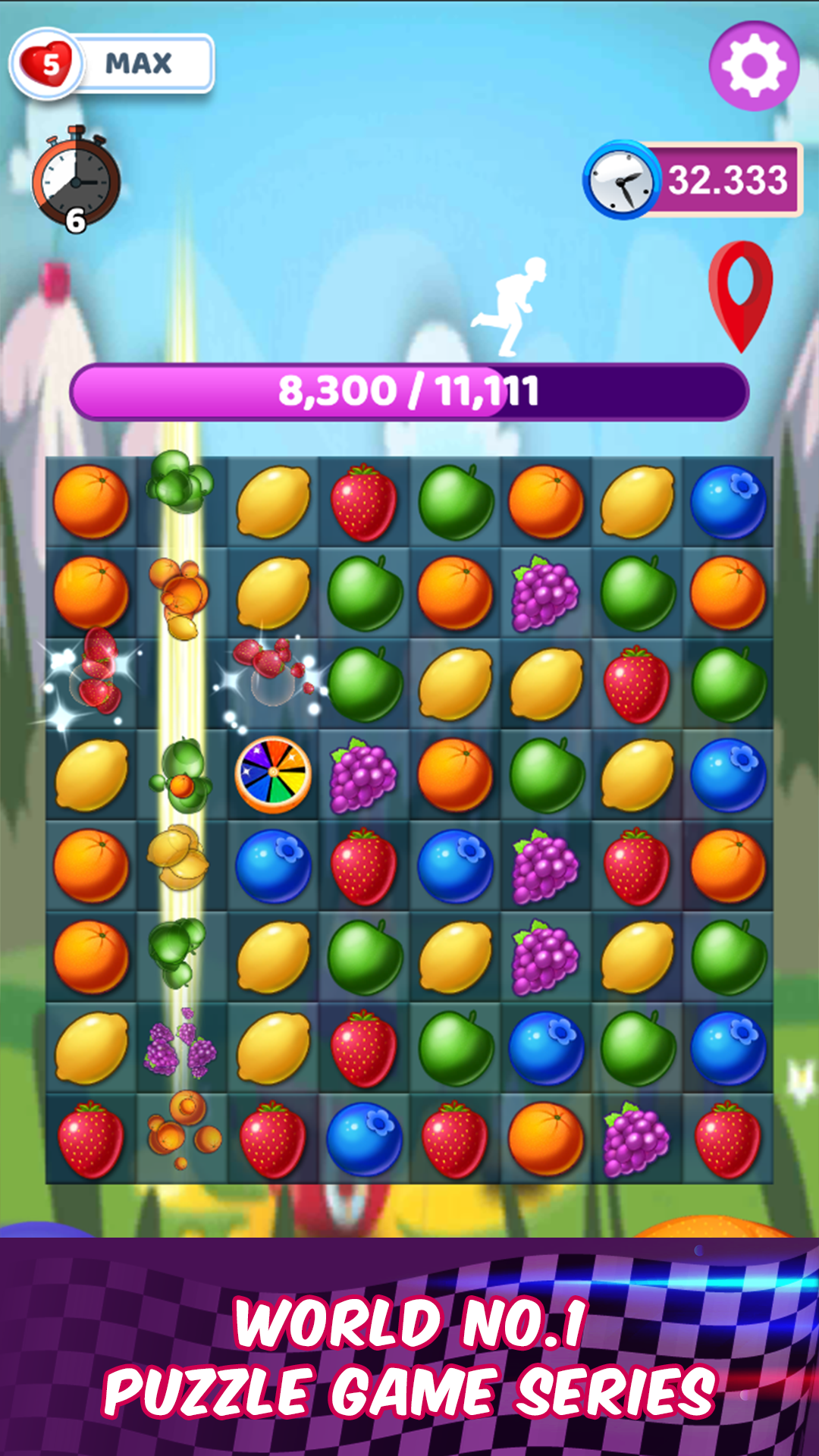 Fruit Match Sprint Game Screenshot