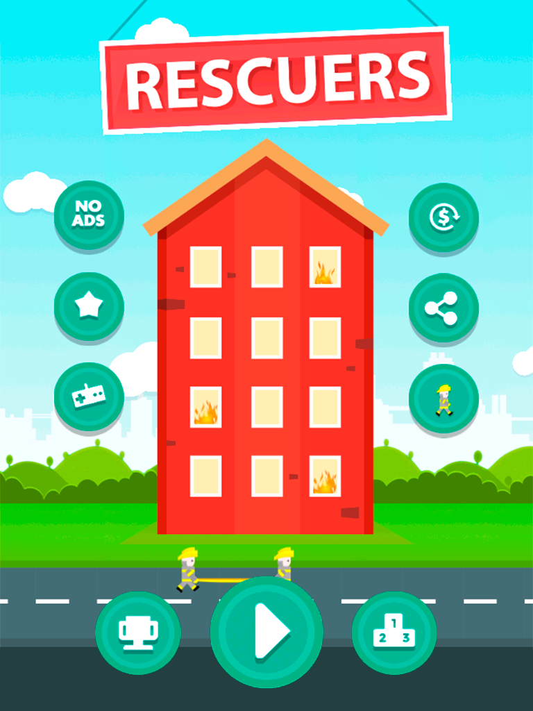 Rescuers Game Screenshot