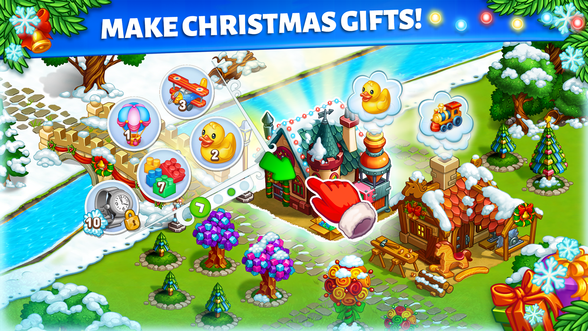 Snow Farm - Santa Family story Game Screenshot