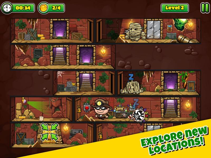 Bob The Robber 5: Temple Adventure Game Screenshot