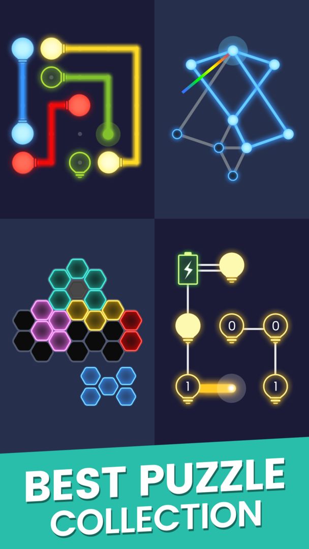 Screenshot of Color Glow : Puzzle Collection