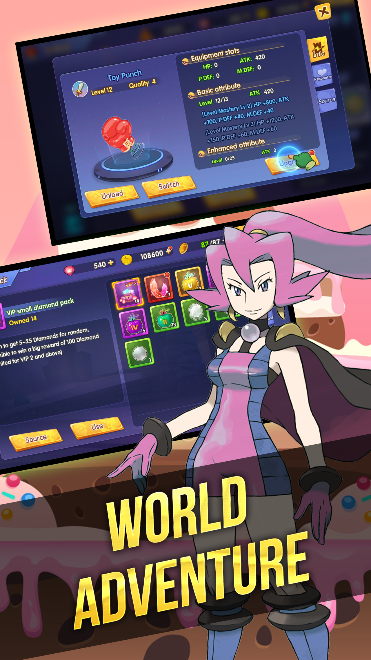 Monster Adventure World ภาพหน้าจอเกม