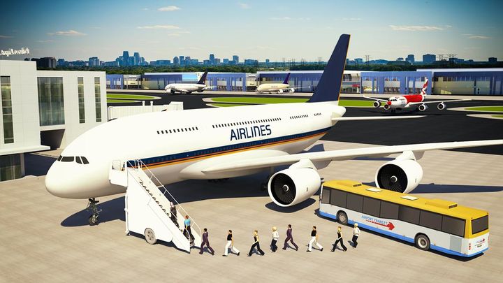 Screenshot 1 of Flight Simulator 3D: Airplane  