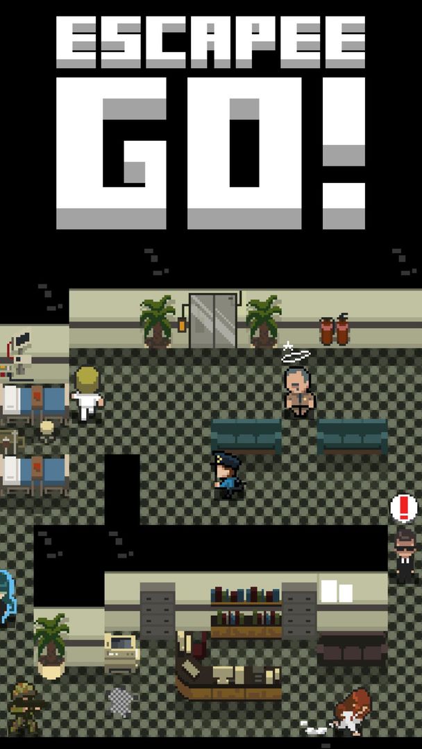 Screenshot of Completely Free Pixel Stealth Action: ESCAPEE GO!